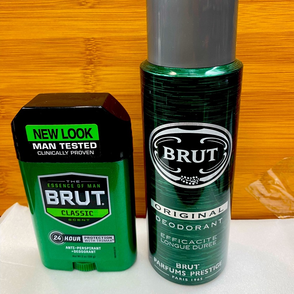 Brut deodorant spray and anti-prespirant